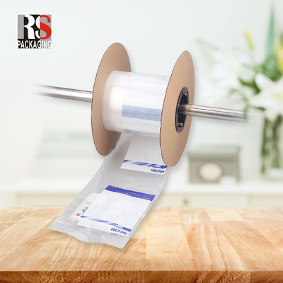 Logo personnalisé Perforé LDPE Sacs pré-ouverts sur rouleau pour machines automatisées