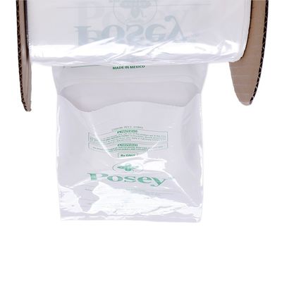 LDPE sac en plastique transparent pré-ouvert poly sur un rouleau côté coussinet sac d'auto pour les vêtements