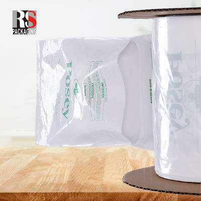 LDPE sac en plastique transparent pré-ouvert poly sur un rouleau côté coussinet sac d'auto pour les vêtements