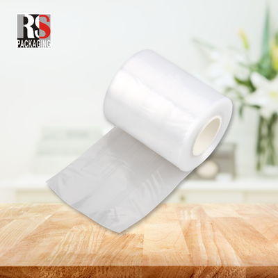 LDPE sac en plastique transparent pré-ouvert poly sur un rouleau côté coussinet sac d'auto pour les vêtements