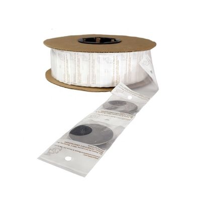 2 pouces mini pré-ouverts sacs d'auto en rouleau LDPE poly petit sac d'emballage en plastique