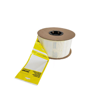 8X10&quot; 2 Mil White Back Pre-ouvert Poly Bags sur un rouleau perforé pour une distribution facile