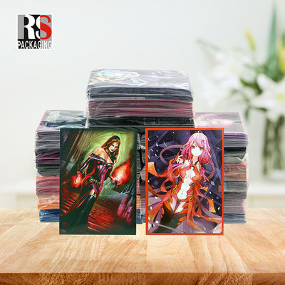 Holographique Yugioh MTG Cartes de trading Manches Sac à poche plat Logo personnalisé