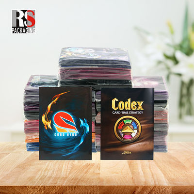 Holographique Yugioh MTG Cartes de trading Manches Sac à poche plat Logo personnalisé