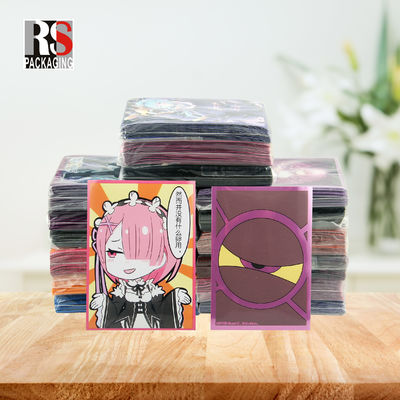 Holographique Yugioh MTG Cartes de trading Manches Sac à poche plat Logo personnalisé