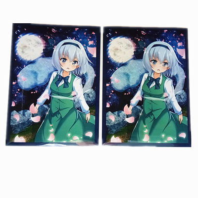 Carte transparente en plastique transparent en PP pour carte protectrice de jeu en hologramme