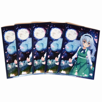 Carte transparente en plastique transparent en PP pour carte protectrice de jeu en hologramme