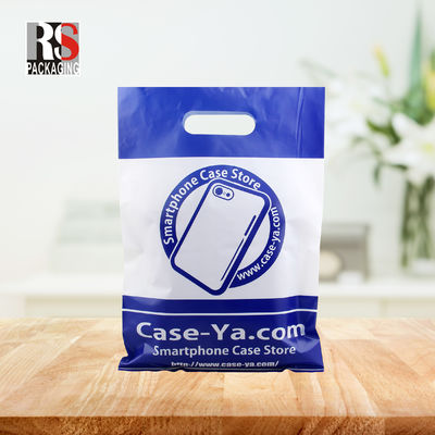 Boutique sac poly plastique lourd de service coupe à découpe patch manche sac de magasinage