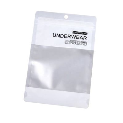 Fermeture à glissière imprimé Poly sac debout sac chaussettes en plastique sac d'emballage étanche à l'humidité