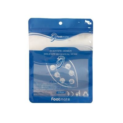 Fermeture à glissière imprimé Poly sac debout sac chaussettes en plastique sac d'emballage étanche à l'humidité