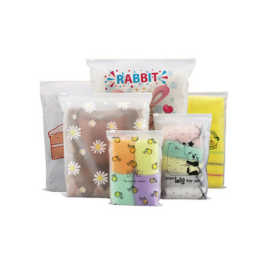 CPE / PE / PPE poly sac imprimé étanche à l'humidité Mylar gelé Zip Lock sacs pour les vêtements