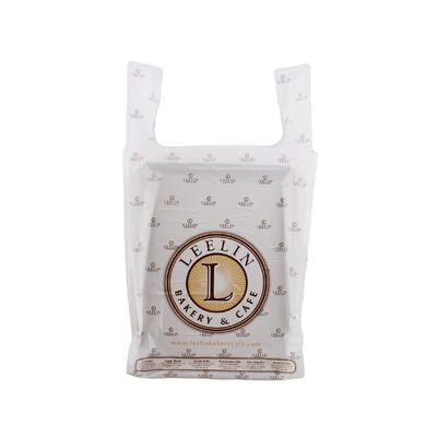 Taille personnalisée Manche en plastique à découpe sous pression T-shirt Sacs de magasinage pour le loisir