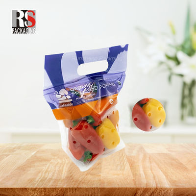 CPP OPP Polyéthylène micro perforé fermeture à glissière sac en plastique pour les légumes frais