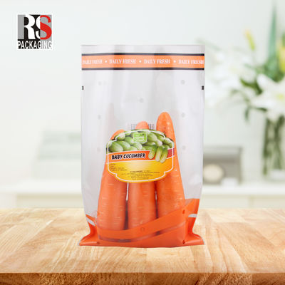 CPP OPP Polyéthylène micro perforé fermeture à glissière sac en plastique pour les légumes frais