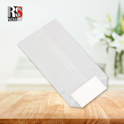 12x8x25cm Sac en plastique carré à fond de nourriture pour popcorn en couleurs claires ou personnalisées