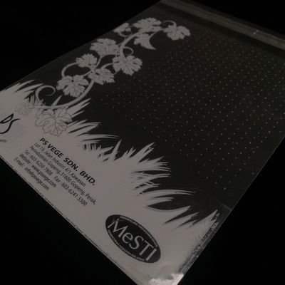 Taille personnalisée Sacs microperforés Sacs d'emballage en plastique poly pour biscuits à fruits