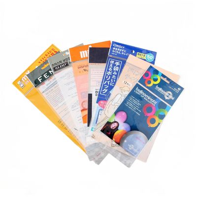 Hang Top Clear Recouvreur de cello Opp Header Sac Pour les bijoux cadeau Taille personnalisée