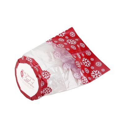 Chocolat emballé Opp Header sac auto-adhésif Sceau clair OPP sac de violoncelle pour collations