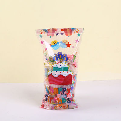 Sac en plastique Bopp poly sac de fête d'anniversaire sac de butin pour les bonbons emballage de gelée gommée
