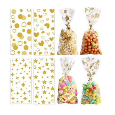 Sac en plastique Bopp poly sac de fête d'anniversaire sac de butin pour les bonbons emballage de gelée gommée