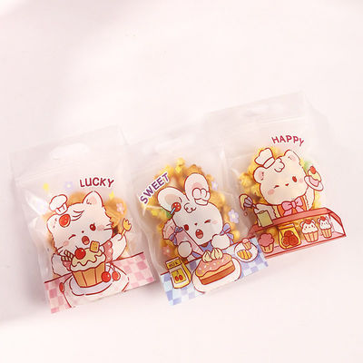 Sac en plastique Bopp poly sac de fête d'anniversaire sac de butin pour les bonbons emballage de gelée gommée