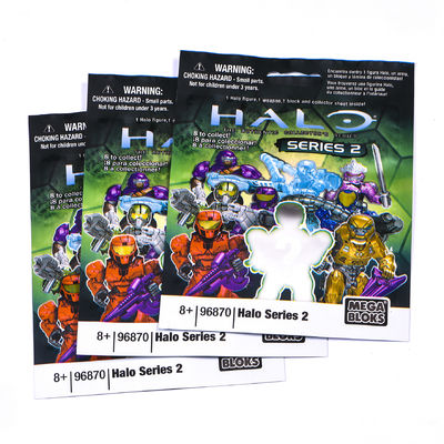 Commande personnalisée acceptée Impression Sac en plastique fermeture à glissière pour emballage de briques de jouets