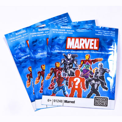 Commande personnalisée acceptée Impression Sac en plastique fermeture à glissière pour emballage de briques de jouets