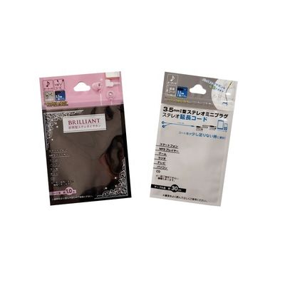 Emballage de lignes de câbles Clear Stand Up Sac fermeture à glissière étanche à l'humidité Pour l'emballage du câble USB