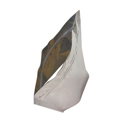 Sac à fermeture à glissière en papier d'aluminium d'argent scellé par la chaleur pour le stockage alimentaire