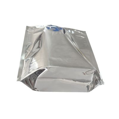 Sac à fermeture à glissière en papier d'aluminium d'argent scellé par la chaleur pour le stockage alimentaire