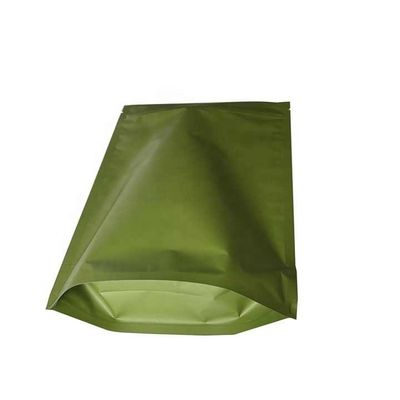 Sac à fermeture à glissière en papier d'aluminium d'argent scellé par la chaleur pour le stockage alimentaire