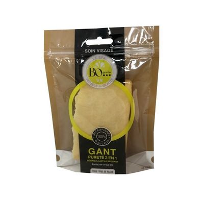 Mylar Clear plastique debout sac fermeture à glissière sacs d'emballage de biscuits avec gravure
