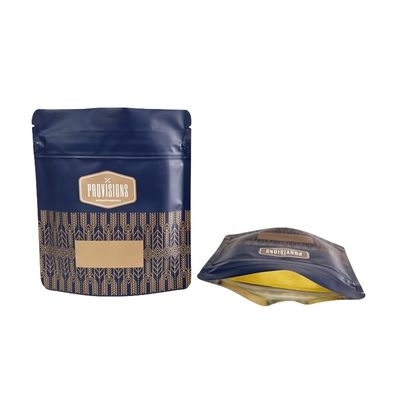 Mylar Clear plastique debout sac fermeture à glissière sacs d'emballage de biscuits avec gravure