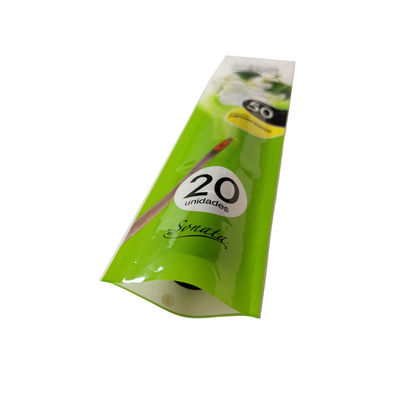 Commande personnalisée Acceptée anti-odeur 1pcs tubes en plastique pré-rouleau Sachet d'emballage
