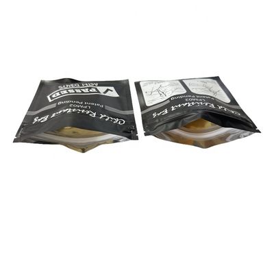 Matériau à toucher doux Emballage de fleurs sèches Fermeture à glissière Sac en papier Mylar 3,5 g 7 g