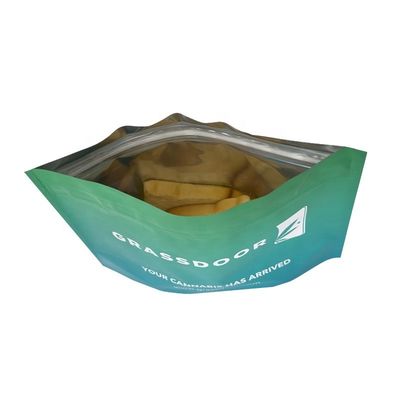 Matériau à toucher doux Emballage de fleurs sèches Fermeture à glissière Sac en papier Mylar 3,5 g 7 g