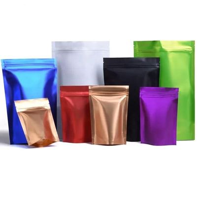 Emballage alimentaire Fermeture à glissière Poly sac stratifié plastique gelé à nouveau verrouillable sac à sacs debout
