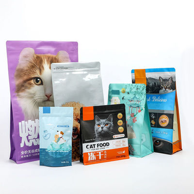 Mylar Stand Up Sac à fermeture à glissière anti-odeur Stockage de nourriture pour animaux de compagnie