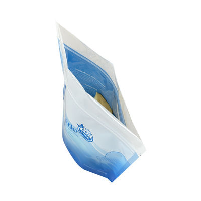 Des sacs Mylar pliables à fermeture à glissière à nouveau fermées avec impression de logo de fermeture thermique de fenêtre gelée