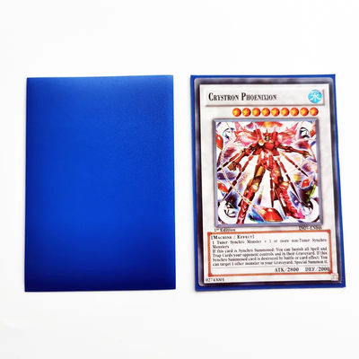 66x91 mm PP Premium Yu-Gi-Oh Cartes de trading à manches multicolores Claire Matte Jeu de cartes Yugioh Manches en plastique