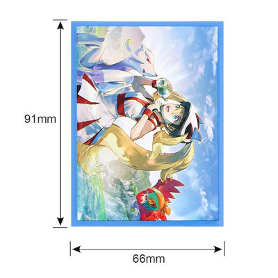 Soft 66*91MM 100PCS Yugioh Photo Topload Jeu de cartes mat Manches Holographique