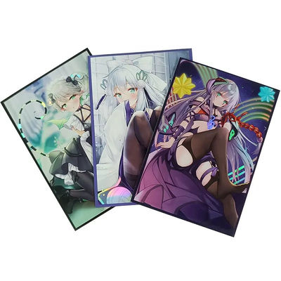 Art d'impression Holo personnalisé Yugioh MTG TCG Hologramme d'anime personnalisé Tableau de trading Jeu de cartes Manches