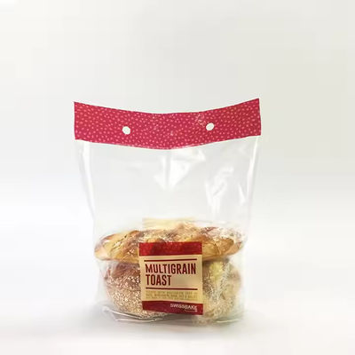 Sachet à pain à soufflet en BOPP et CPP, sachets de boulangerie à soufflet en plastique pour aliments et légumes