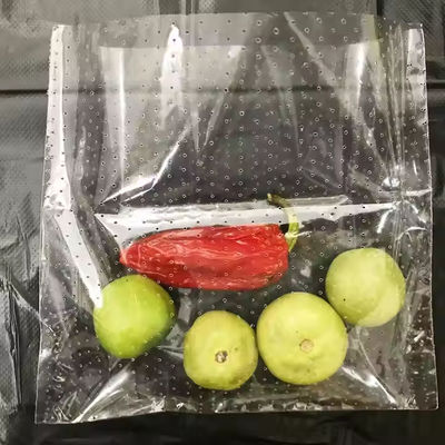 Micro-perforé Hdpe sac en plastique poly transparent pour les fruits et légumes