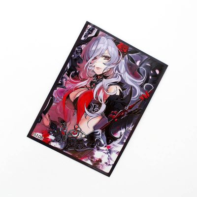 Rough Textured Dual Color Card Sleeve Opaque Back Clear Front Smooth Shuffle Card Protector Matte Finish Frosted Card Sleeve