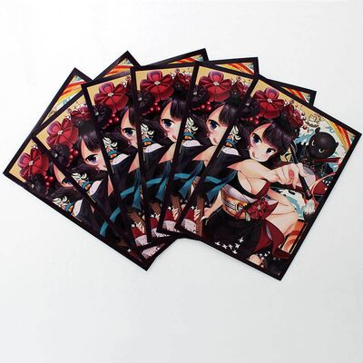 Manchons de cartes imprimés avec des illustrations d'anime pour cartes Yugioh et MTG, manchons de cartes de jeu