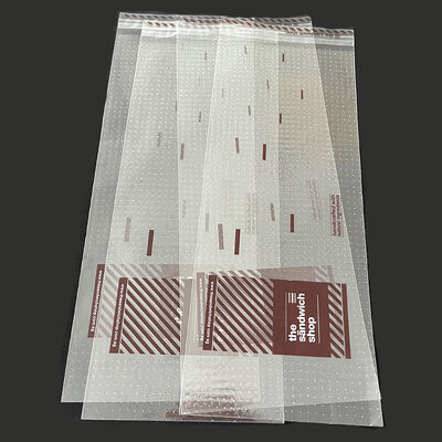 Sac d'emballage pour sandwich de légumes verts frais avec impression en héliogravure et thermoscellage OPP micro-perforé personnalisé