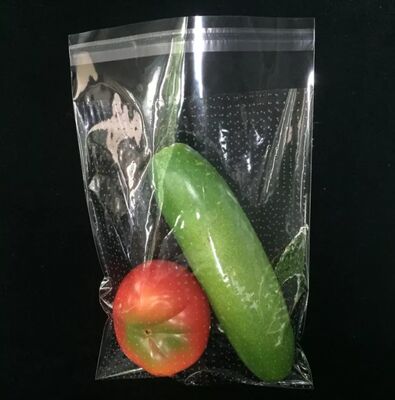 Manchon en plastique pour fleurs BOPP CPP de haute qualité, sac pour légumes et laitue avec trous micro-perforés