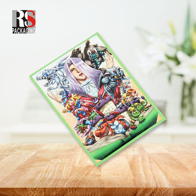 Bouclier 66mmx91mm Holographique Jeu d'anime Yugioh Trading Tgc Carte à manches de frontière noire