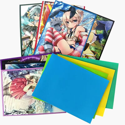 Tissue brillante mat personnalisée Manche de jeu de cartes Exquis d'impression Manches de cartes de trading